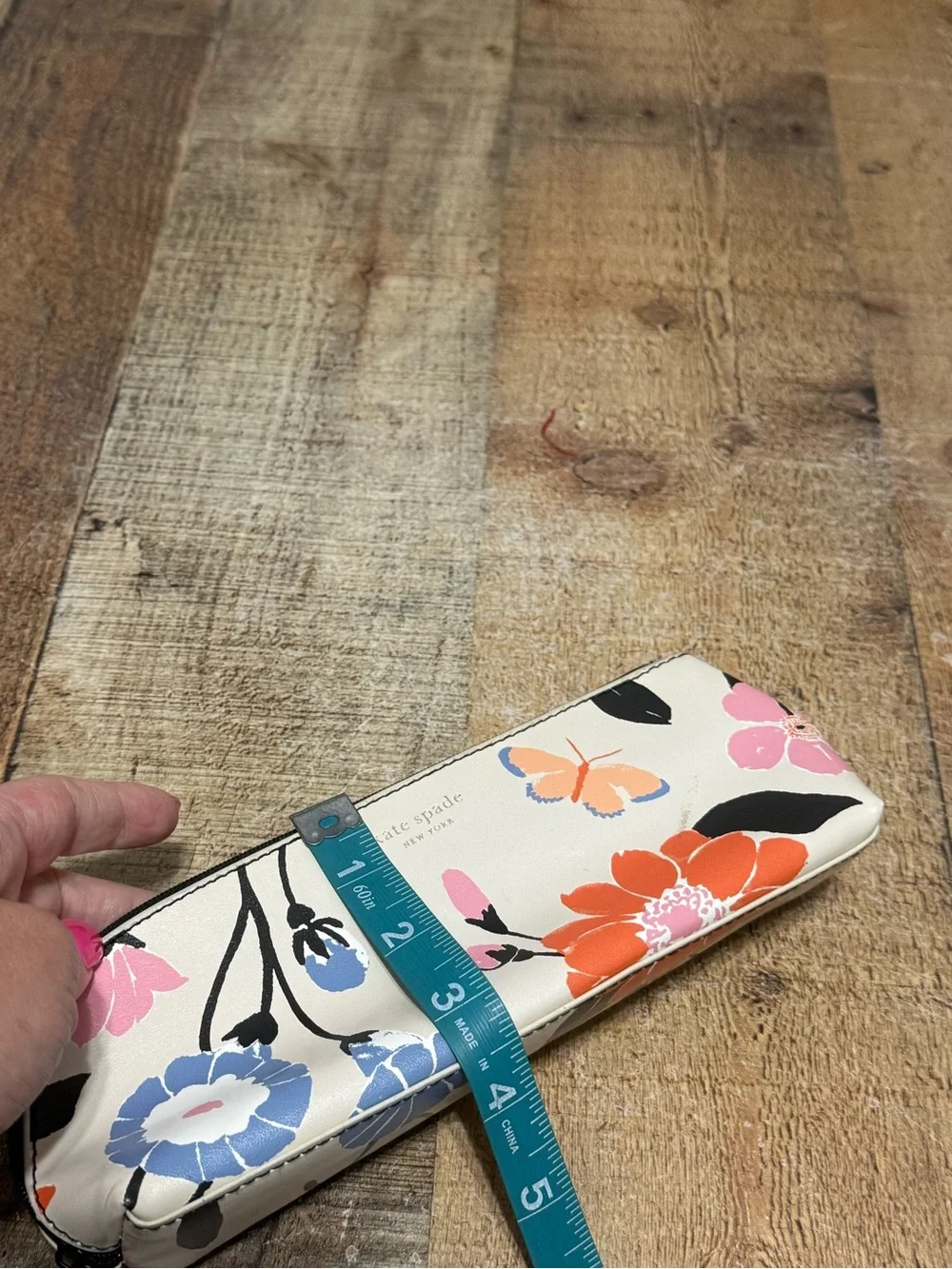 Kate Spade Floral Garden Pencil Case Pre owned condition  Very minimal signs of